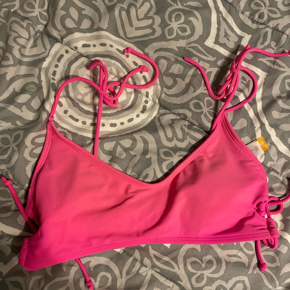 Hot pink bikini top